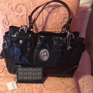 Coach bag and small coin purse